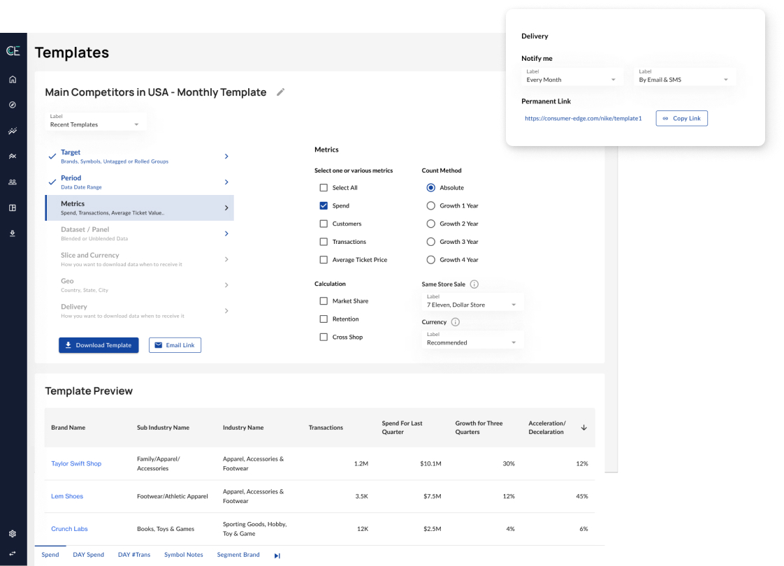 CSV Templates